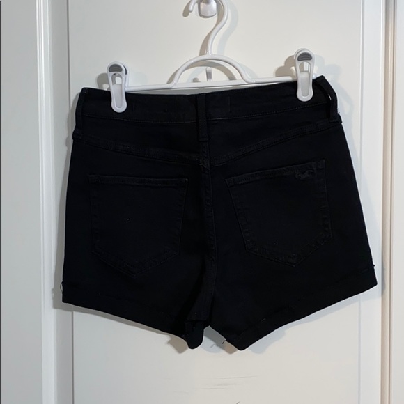 Distressed Black Jegging Shorts - Picture 3 of 3